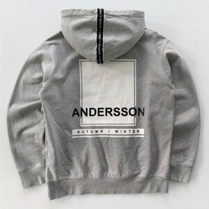 Andersson Bell "Autumn / Winter" Fleece Lined Pullover Hoodie unisex grey M / L